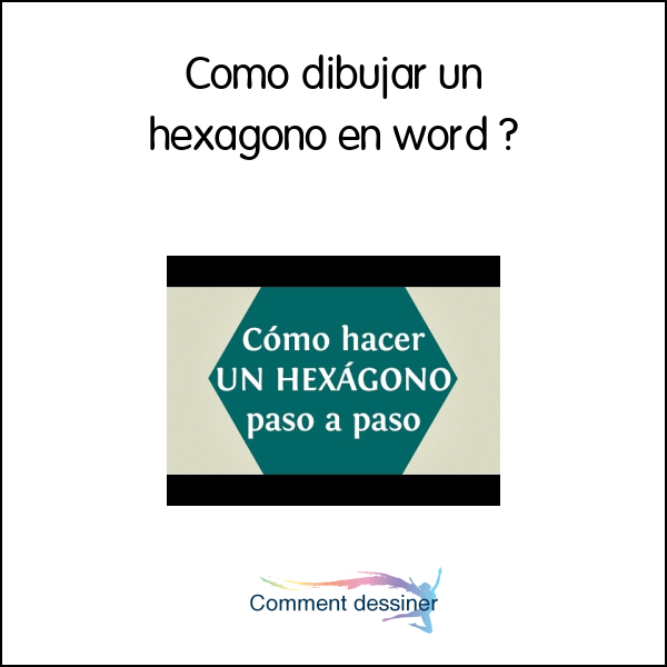 Como dibujar un hexágono en word